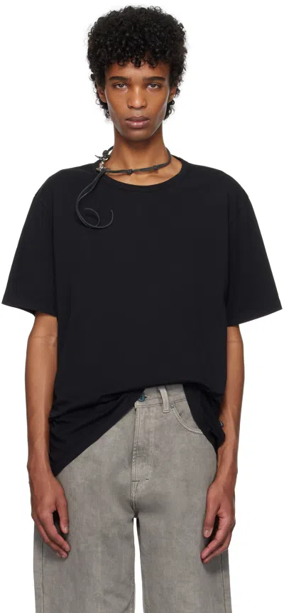Our Legacy Black New Box T-shirt In Black Clean Jersey