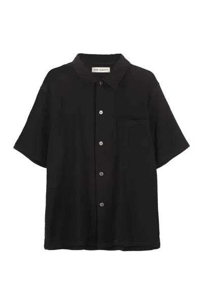 Our Legacy Black Polyester Blend Shirt