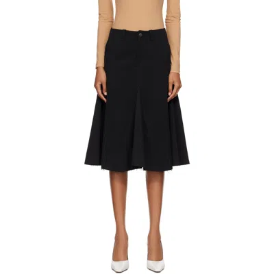 Our Legacy Black Rift Midi Skirt