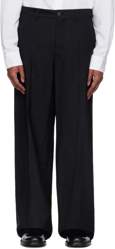 Our Legacy Black Sailor Trousers In Black Experienced Vi