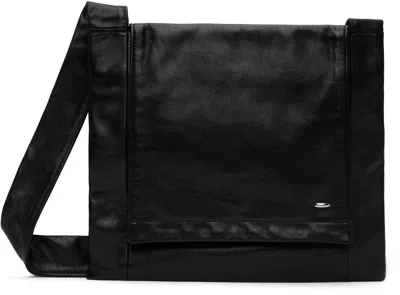 Our Legacy Black Slim Bag In Malleable Black