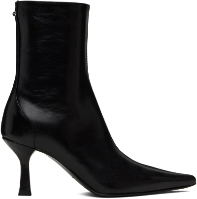 Our Legacy Black Slim Boots In True Dyed Black