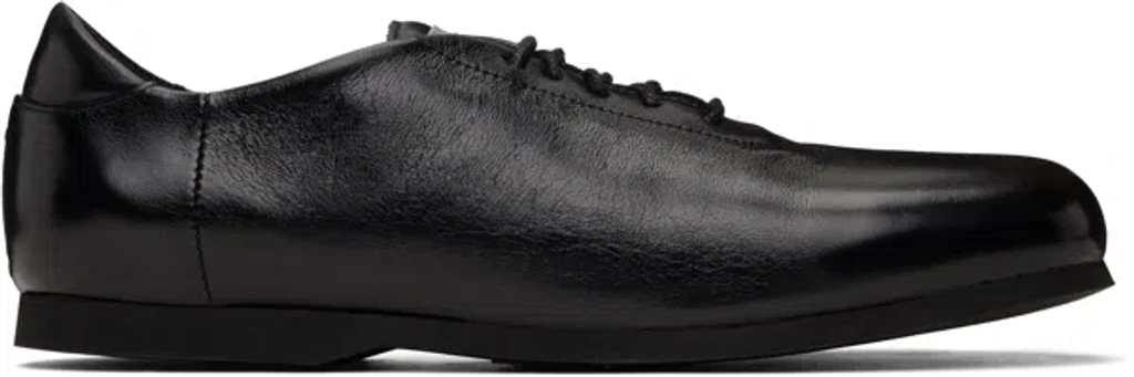Our Legacy Black Sneak In Sneakers In Sombre Satin Bovine