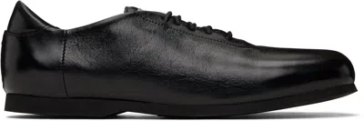 Our Legacy Black Sneak In Trainers In Sombre Satin Bovine