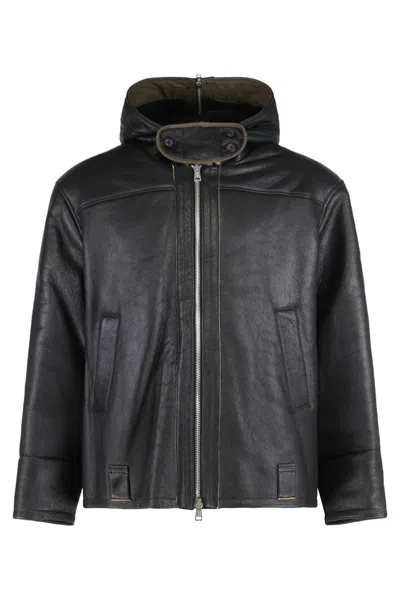 OUR LEGACY MEN BLACK SOLID HOOD JACKET