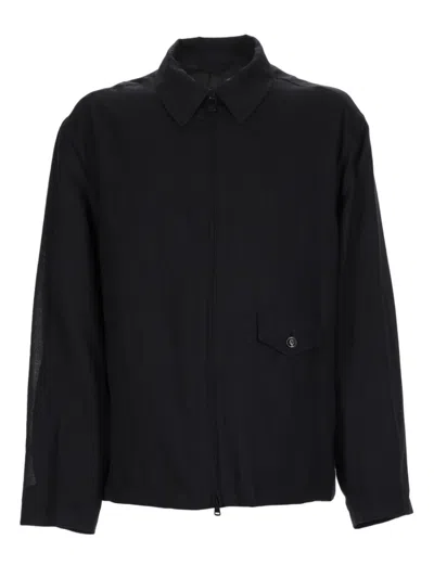 Our Legacy Evolved Merino Wool Zippered Jacket In Black