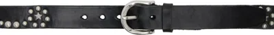 Our Legacy Black Star Fall Belt In Black Bridle