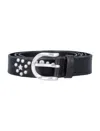 Our Legacy Star Studded Fall Belt In Black