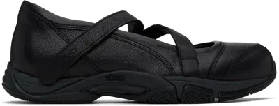 Our Legacy Logo-debossed Leather Sneakers In Schwarz
