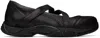 Our Legacy Logo-debossed Leather Sneakers In Black Swan Leather