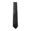 Our Legacy Textured Finish Tie Traditional Shape In Black