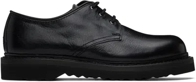 Our Legacy Black Trampler Derbys In Black Supple Cow Hid