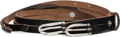 Our Legacy Black Twin Tongue Belt