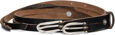Our Legacy Black Twin Tongue Belt
