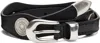 Our Legacy Wavy Leather Belt In Black