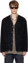Our Legacy Wool Alpaca Cardigan In Black