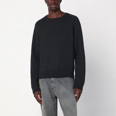 Our Legacy Wool Crew Neck Long Sleeve Jumper In Black