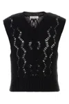 Our Legacy Black Wool V-neck Pullover