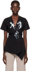 Our Legacy Black Wrap T-shirt In Ronja Print