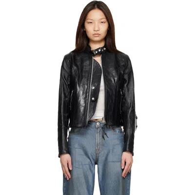 Our Legacy Black Yokai Leather Jacket