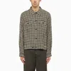 OUR LEGACY OUR LEGACY | BLACK/WHITE COTTON BLEND CHECKED SHIRT JACKET