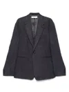 Our Legacy Gray Unconstructed Shinjuku Blazer In Charcoal Bourdeaux