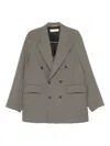 Our Legacy Double-breasted Blazer In Gray
