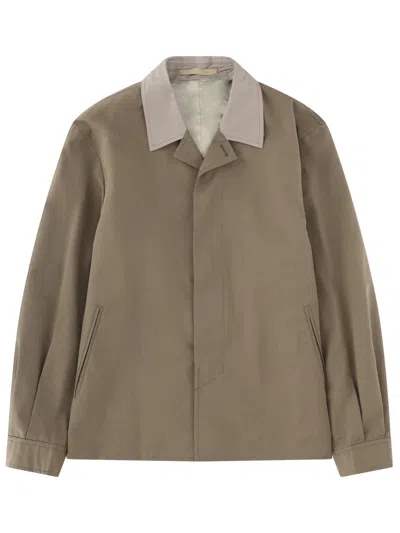 Our Legacy Tailored Blazer Jacket Contrast Collar Design In Brown