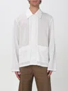 Our Legacy Haven Shirt Jacket - Men's - Polyamide/cotton/viscose/mother Of Pearl In Weiss