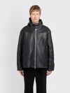 Our Legacy Hooded Shearling Jacket In Brown