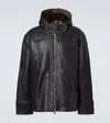 Our Legacy Blizzard Leather Jacket In Brown