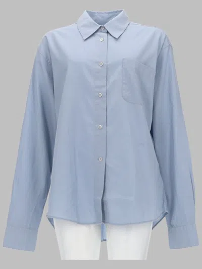 Our Legacy Forever Relaxed-fit Blue Tencel-cotton Shirt