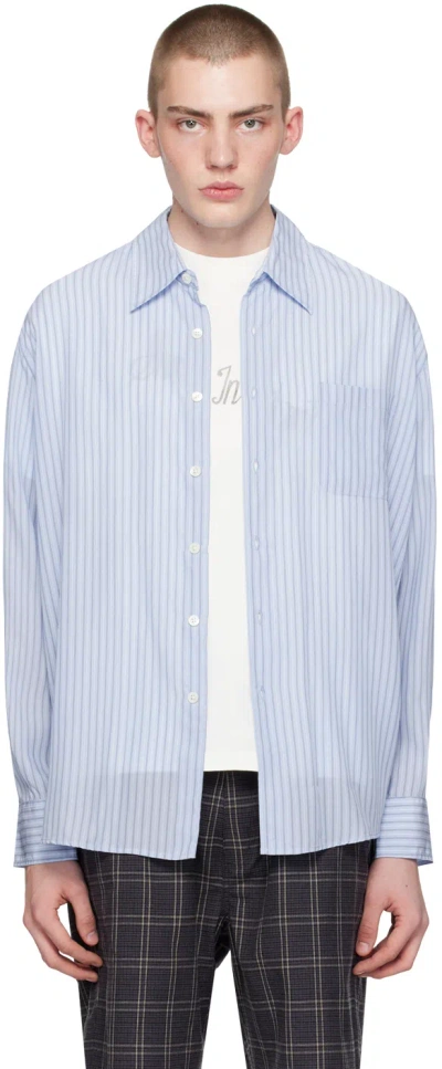 Our Legacy Blue Above Shirt In Flat Corp Floating T
