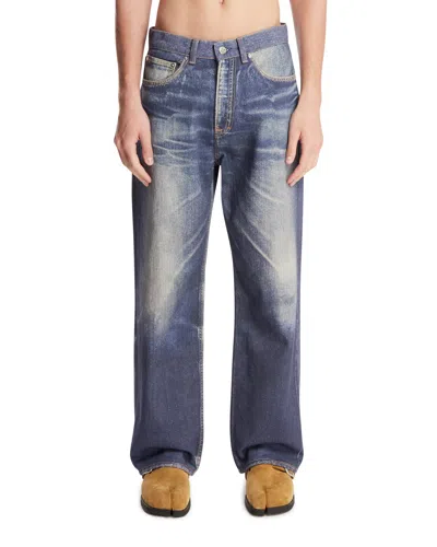 Our Legacy Third Cut Azur Print Straight-leg Jeans In Multi