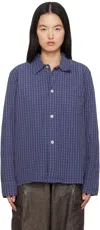 Our Legacy Blue Box Shirt In Kahuna Check