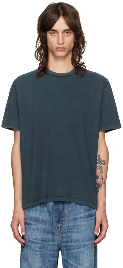 Our Legacy Blue Box T-shirt In Worn Blue Legacy Jer