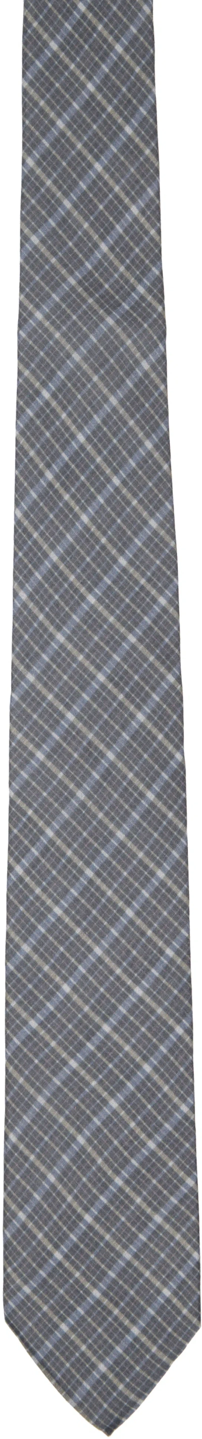 Our Legacy Blue Check Tie In Picnic Check Cotton
