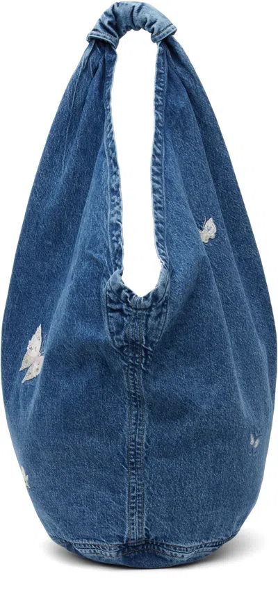 Our Legacy Blue Drip Bag In Indigo Butterfly