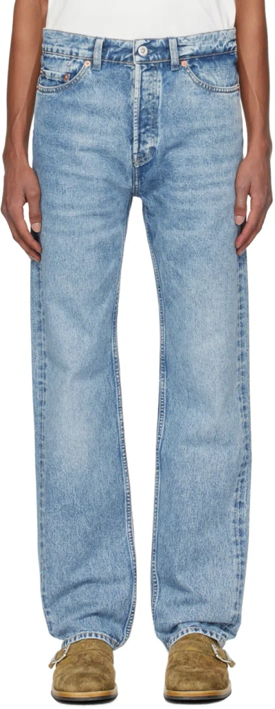 Our Legacy Blue First Cut Jeans In Left Hand Twill Chop