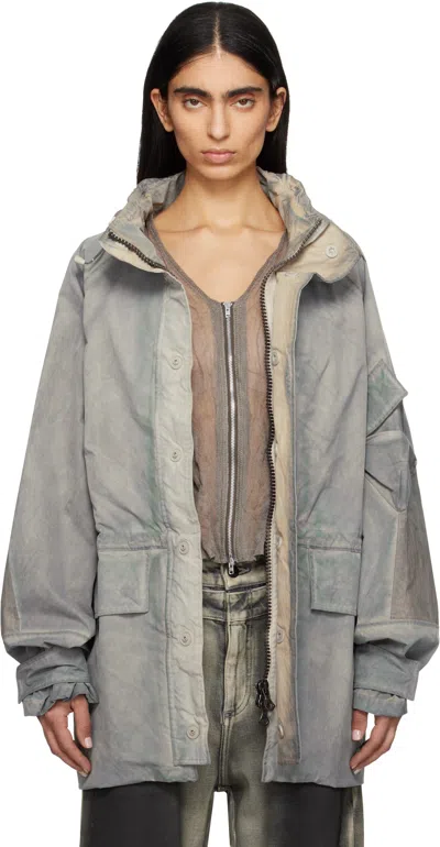 Our Legacy Blue Horizon Jacket In Carbon Overdye