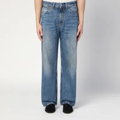 Our Legacy Blue Jeans Washed Effect In Black