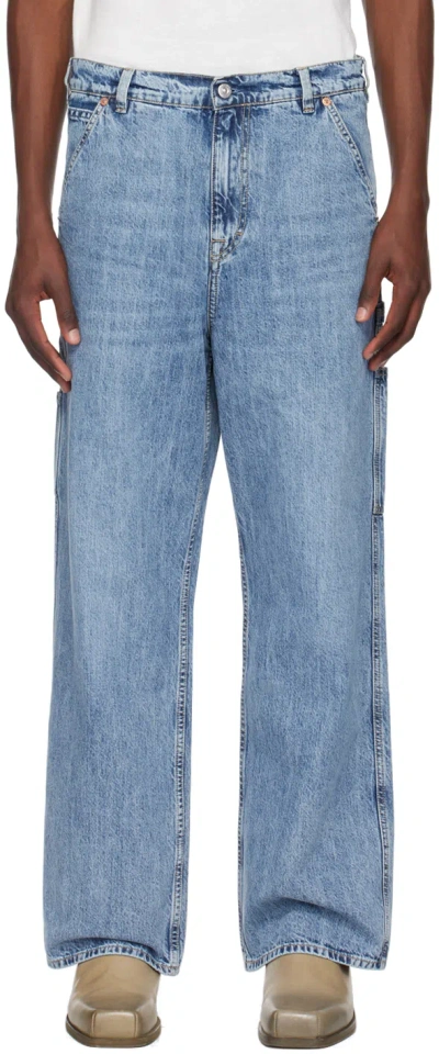 Our Legacy Blue Joiner Jeans In Shadow Wash Denim