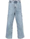 OUR LEGACY BLUE JOINER MID-RISE STRAIGHT-LEG JEANS