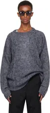 Our Legacy Formal Roundneck Knitwear In Stormy Blue Zombie A