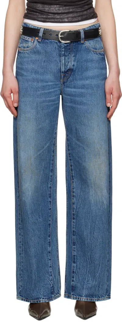 Our Legacy Blue Treble Cut Jeans In Deadline Wash