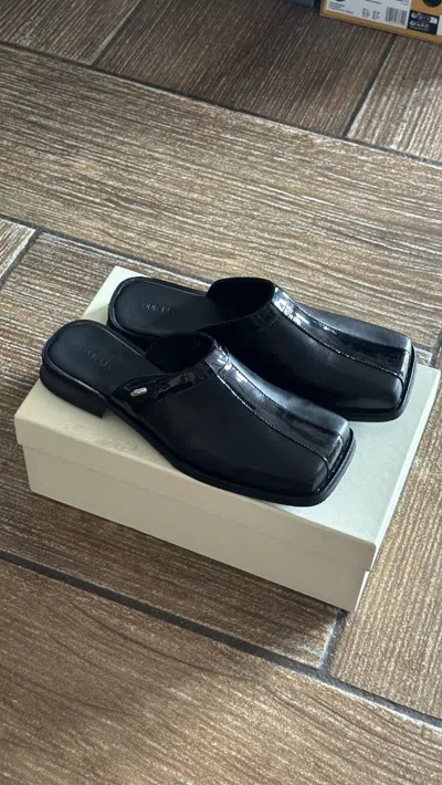 Pre-owned Our Legacy Blunt Mule Shoess Shoes In Black