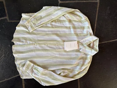 Pre-owned Our Legacy Blur Stripe Coco Shirt In Yellow