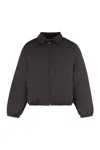 Our Legacy Avenue Striped Zip Bomber Jacket In Blue