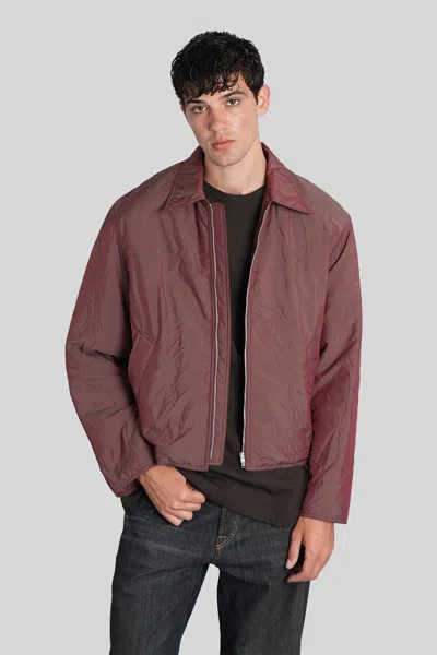 Our Legacy Bomber Jacket In Red Polyamide