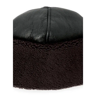 Our Legacy Bonnet En Cuir In Black